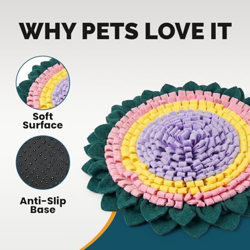 PET ARENA Interactive Dog Snuffle Feeding Mat Adjustable Nose Work Toy