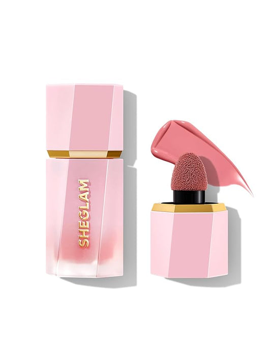 SHEGLAM Color Bloom Liquid Blush Makeup for Cheeks Matte Finish -Real Deal
