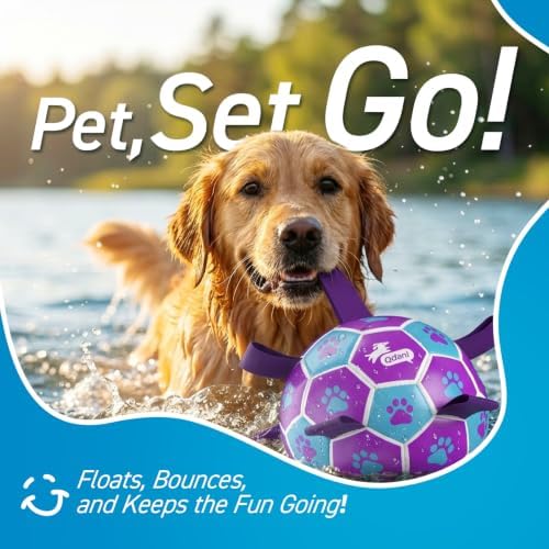 QDAN Big Dog Toys, Large Herding Ball for Dogs Large, Outoor Soccer