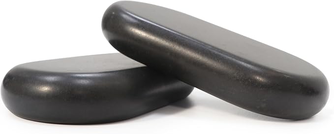 Master Massage 4 Pieces XXL Oversized Super Extra Large Oval Shape Basalt Massage Hot Stone Massage Stone Warm Stone Set-6” x 3.4“x 1.1”-Spa-Beauty-Salon-Massage