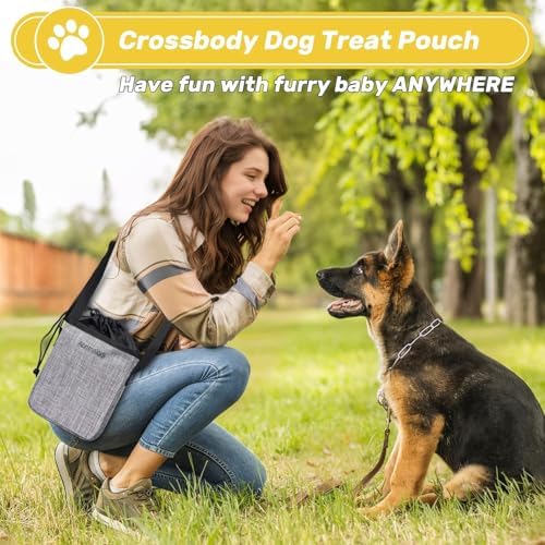 6 Set Dog Travel Bag, Large Pet Travel Kit for Supplies, Grey
