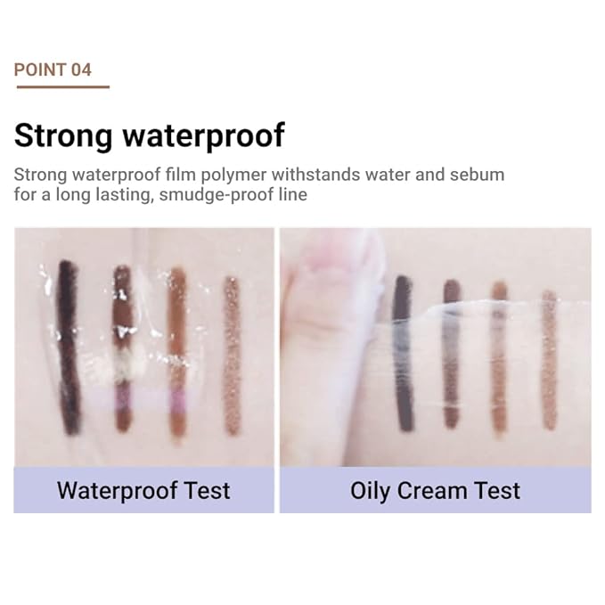 ETUDE Proof 10 Gel Pencil Liner, Eyeliner with Wearable Shades, Sharpenable Tip, Creamy Gel Texture, Waterproof & Sebum-Proof Precision Liner, Korean Makeup, Beauty, Honey Bronze (0.011 Ounce)