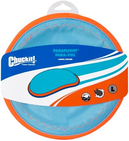 Chuckit! Paraflight Flying Disc Dog Toy, Floats, Size Large (Pack of 12)