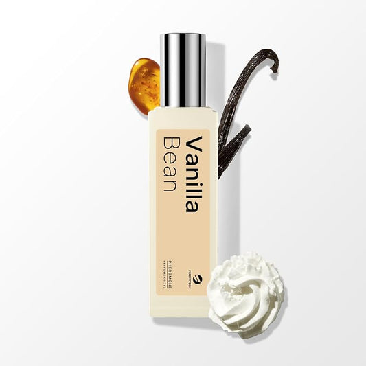 purefittech Pheromones Perfume for Women, Vanilla Bean Fragrance Roll-on Long Lasting Pheromone Perfume Oil, 0.34 fl oz (10ml) Travel Size Extrait de Parfum Made in USA