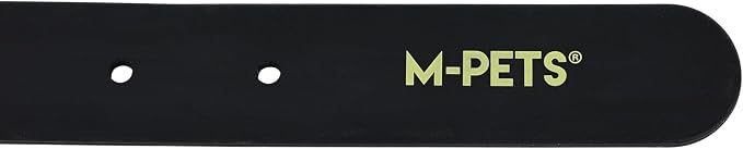 M-PETS Bond NFC Dog Collar – Waterproof Silicone Smart Collar with NFC Tag, Adjustable, No Battery Required – Multiple Sizes & Colors (Black, L)