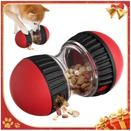 Mankoda Interactive Dog Puzzle Toy, Rolling Treat Dispenser Slow Feeder