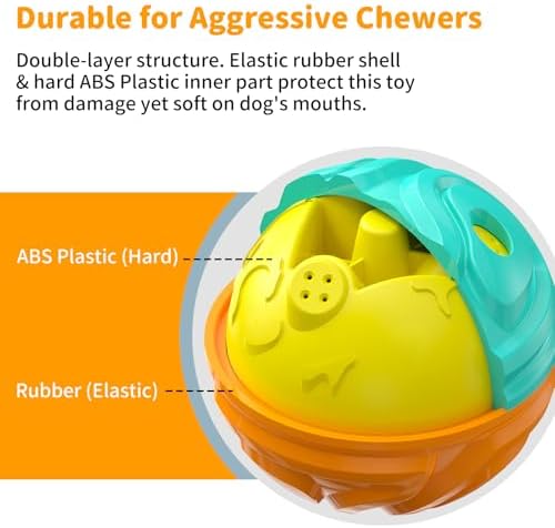Dog Ball for Aggressive Chewers Interactive Dog Toy Giggle Balls