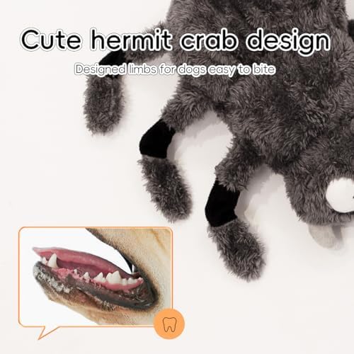 Interactive Dog Toys, Moving Squeaky Plush Dog Toy-Spider