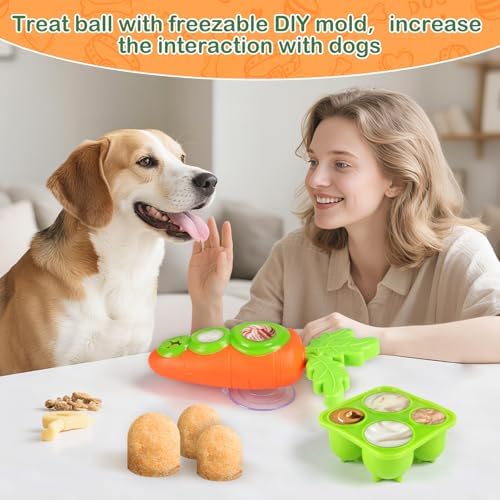 Star&Mi Frozen Dog Treat Holder with Suction Cup, Interactive Dog Toys, Dog Puzzle Toy & Dog Enrichment Toys, Dog Lick Bowl & Dog Licking Toy for Slow Feeding, Frozen Dog Treat Toy