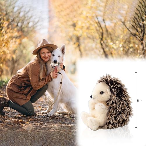 Vaulted Skulls & Co Hedghog Small Dog Toy | Hedgehog Stuffed Animal Small | Fluffy Small Dog Toy | Dog Toy | Small Plush Dog Toy | Squeaker-Free (Hedgehog)