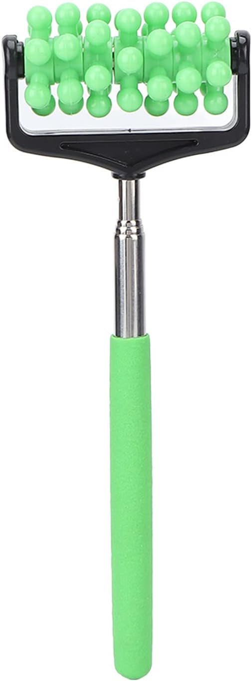 Massage Stick, Yoga Massage Stick for Men and Women Granular Body Massage Tool Telescopic Roller Massage Stick Home Neck Leg Back Body Massage Stick(Green)