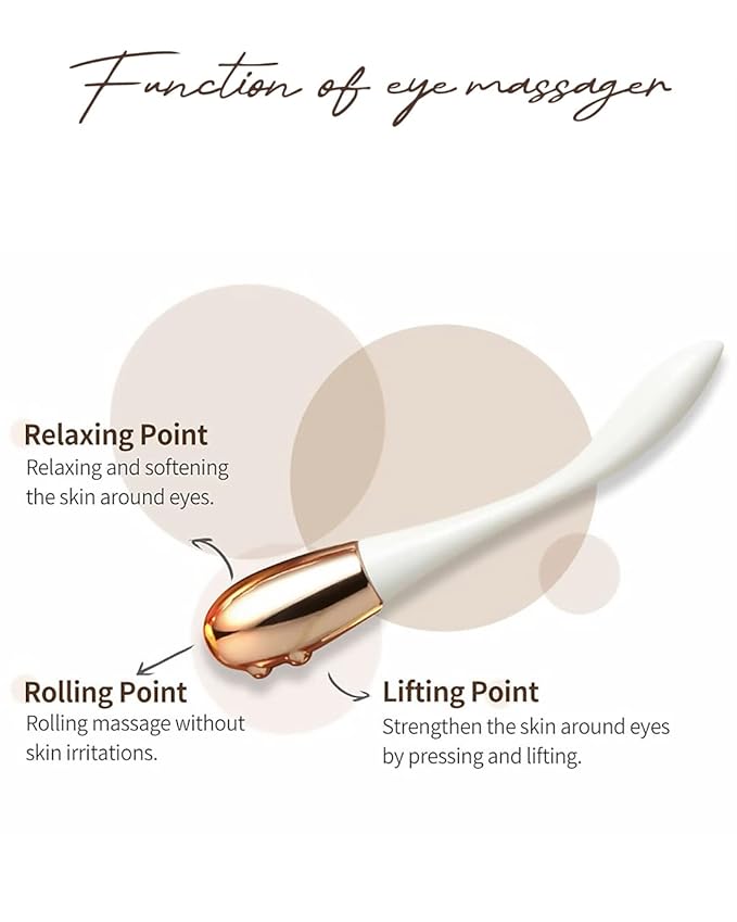 GD11 Premium RX Revitalizing Eye Cream with Metal Massager | Anti-Aging & Anti-Wrinkle Cream That Firms and Lifts the Eye Area with Exosomes, Stem Cell Conditioned Media & Shea Butter 1.01 oz.