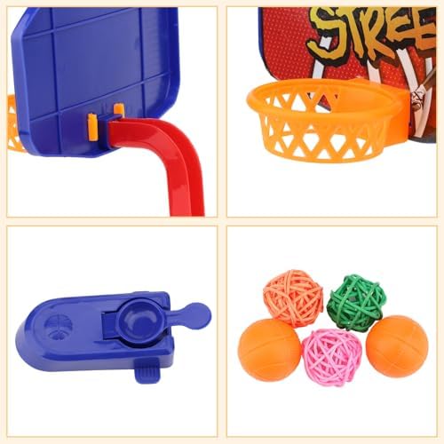 Hypeety Bird Intelligent Mini Basketball Rack Training Toy for Parakeets