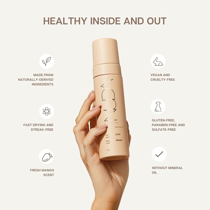 Nuda Medium Self-Tanning Mousse and Original Face Tan Water Bundle