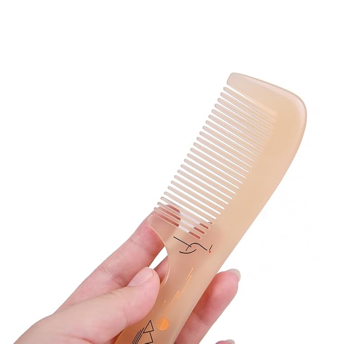 TAN MUJIANG Hair Comb Sheep Horn Mini Size Portable 1pc