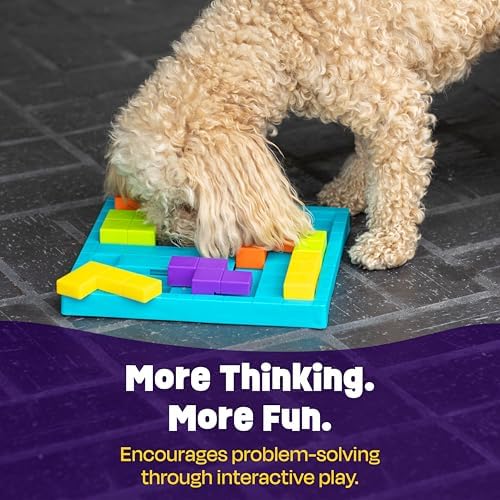 Brightkins Brain Teaser Treat Puzzle - Dog Puzzle Toys, Interactive Dog Toys, Gifts for Dogs