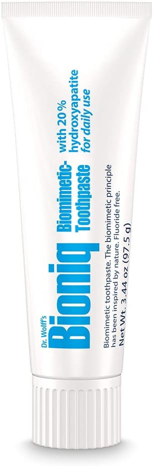Bioniq Classic Fluoride Free Toothpaste with 20% Hydroxyapatite, Clinically Tested for Sensitive Teeth, Expert Enamel and Gum Care with Mint Flavor, Daily Use 3.44 oz 1pack