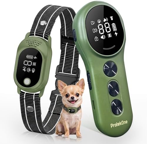 Dog Shock Collar with Remote Control, Shock Collar for Dogs,Green