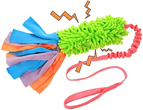 SCHITEC Tug Toy for Dogs, Bungee Tug of War Rope Toys with Squeaky Sound for Small Medium Large Dog, Puppy Training Pull Toy for Exercise & Interactive Play Games