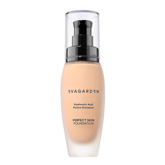 EVAGARDEN Perfect Skin Foundation - Soft Texture Ensures Excellent Coverage and Natural Finish - Visibly Reduces Signs of Aging - Smooth and Moisturizes Your Epidermis - 234 Tender Peach - 1.01 oz