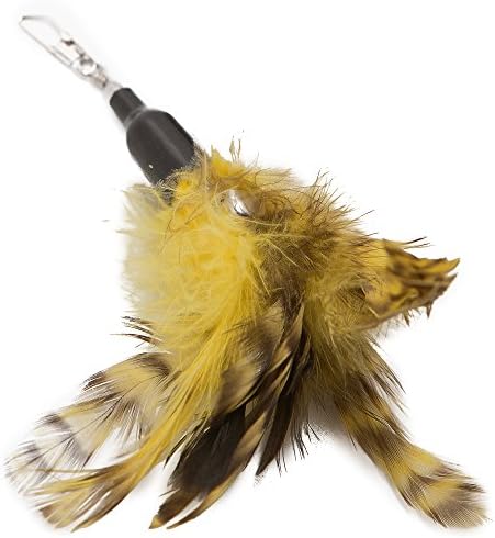 Cat Toys Feather Refill 6 Pack - Add Life to Your Cat's Favorite Toy with This Interchangeable Feather Refill Multipack (As Photographed).