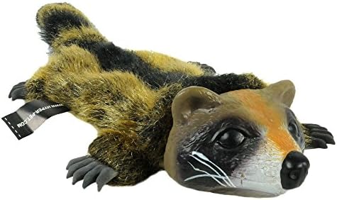 Hyper Pet Real Skinz Raccoon Plush Dog Toy