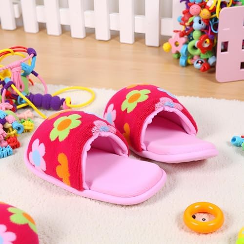 2Pcs Chew-Resistant Dog Toys with Interactive Squeaker - Double-Layer Oxford Fabric Plush Pet Chew Toys for Aggressive Chewers, Machine Washable (Slipper Design, Multicolor)