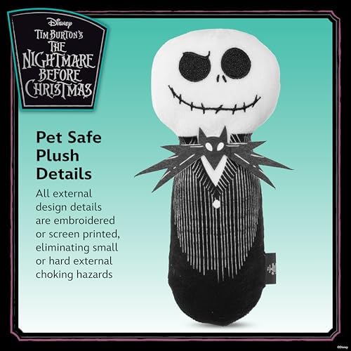 Disney Nightmare Before Christmas Jack Skellington Plush Dog Toy, 9 Inch