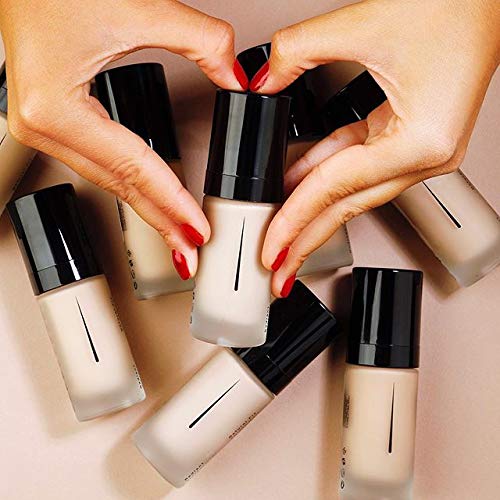 Radiant Professional Natural Fix All Day Matte Cream Foundation Makeup – Long Wear, Full Coverage Matte Foundation w SPF 15 – Oil Free Lightweight Formula for All Skin Types, 1.01oz (04 Peachy Beige)