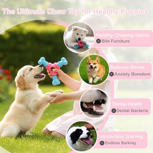 Puppy Chew Toys for Teething, Dog Chew Toys for Small Medium Dogs