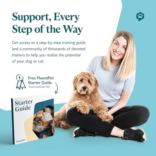 FluentPet Speak Up! Key Vocab Kit with Clearer Upward-Facing Sound - 12 Recordable Buttons w/Pre-Installed Batteries, 6 HexTile Button Mats - Training Dog & Cat Communication Buttons