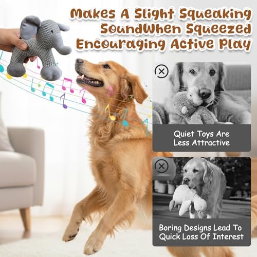 Pet Lori Linen SafariCompanions,Linen Safari Squeaky Dog Chew Toy,Robust Indestructible Dog Stuffed Toy for Small Medium Dogs,with Squeaker-Dog