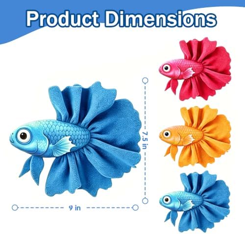 Catnip Cat Toys, 2-Pack Catnip Toys for Cats, Soft and Durable with Catnip, Interactive Kitten Toys for Indoor Cats, Fish Shape（ Yellow & Yellow）