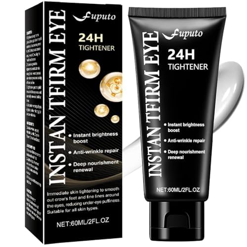 Temporary Instant Eye Tightener Cream – 60ML Quickly Reduces Dark Circles, Eye Bags, Puffiness and Fine Lines for Anti-Aging and Firming, Provides Rapid Hydration and Locks in Moisture (2 fl. oz)