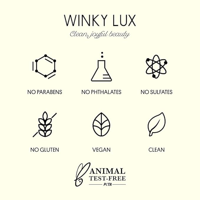 Winky Lux Flower Petal Lip Oil - Silky Shine & Hydrating Non Sticky Lip Gloss, Infused with Real Flower Petals & Nourishing Jojoba Oil, with Soft Vanilla Scent