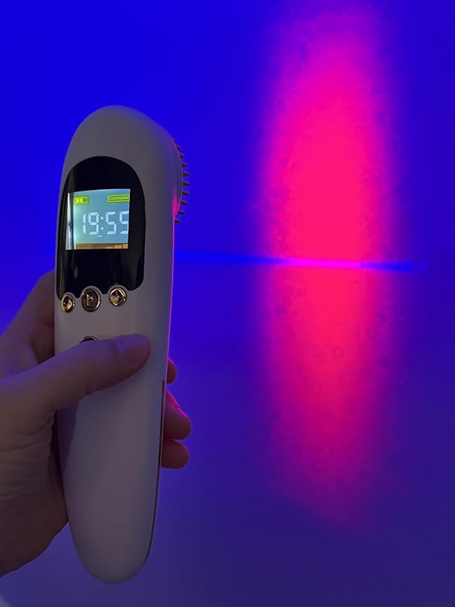 Red Light Therapy Device Wand, Near Infrared Light Therapy for Pain Relief, 650nm Red Light Therapy for Muscle & 808nm NIR for Joint, Handheld Infrared Therapy for Knee, Shoulder, Dog, Cat, Horse