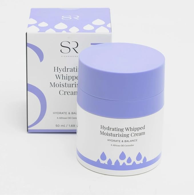 BioMiracle Sienna Rose Hydrating Whipped Moisturizing Cream, Hydrate & Balance, 6 African Oil Ceramides, 50 ml / 1.69 fl oz