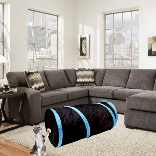 iCAGY Cat Tunnel for Indoor Small Cats Kittens Rabbits, Foldable Tube Toys