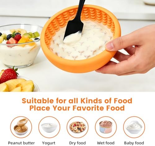 SmartTail Slow Feeder Dog Bowls, BPA-Free Lick Bowl for Dogs