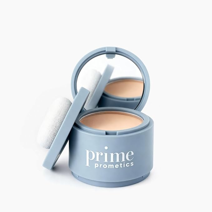 Prime Prometics Instant Coverage Hairline Powder for Mature Women – Covers Grays, Roots & Thinning Areas – Water & Sweat-Resistant – Natural, Fuller-Looking Hairline (Blonde)
