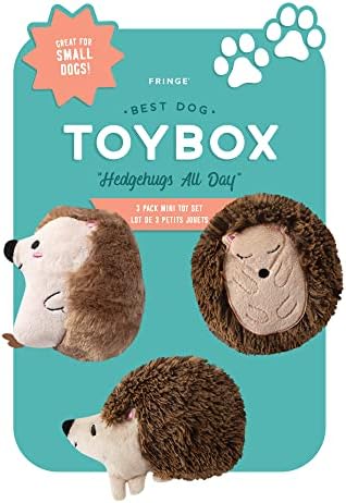 FRINGE STUDIO Pet Toy, Small Dog Toy Set, Hedgehogs, 3 Pieces (289408)