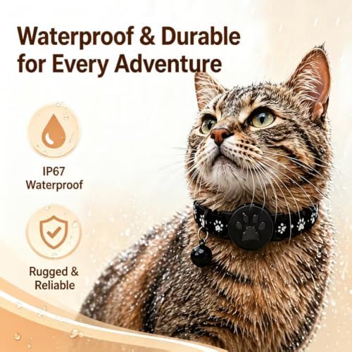 Waterproof Smart Location Pet Tag Collar Cats
