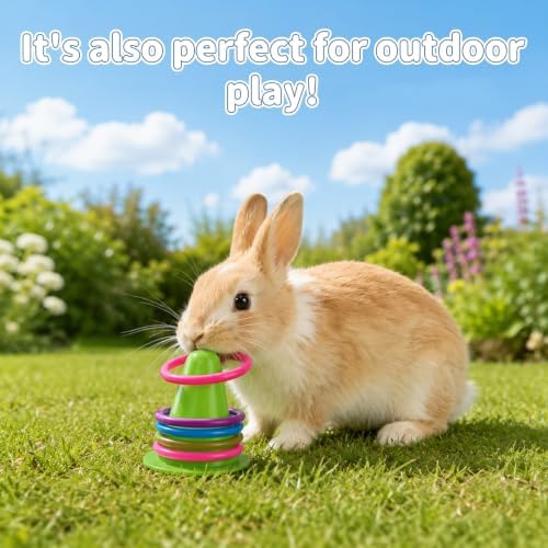 Rabbit Training Ring Toy, Puzzle Toy for Bunnies