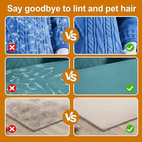 Purrmitive 2 Pack Pet Hair Removal Gloves for Dogs & Cats – Extra-Large Electrostatic Five-Finger Deshedding Mitt, Reusable Fur Remover for Couch, Carpet, Clothing & Car Seats