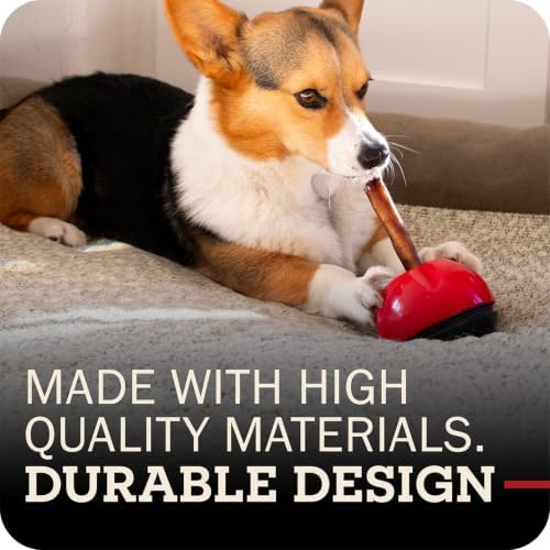 Redbarn Grab-a-Bull Chew and Bully Stick Holder and Wobbler Toy for Dogs