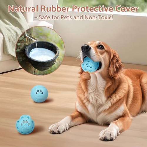 Interactive Dog Toys, [2026 Latest] Smart Dog Balls with Ball Cover, 4 Movement Modes, Durable TPU Material, Motion Activated Automatic Moving Rolling Ball
