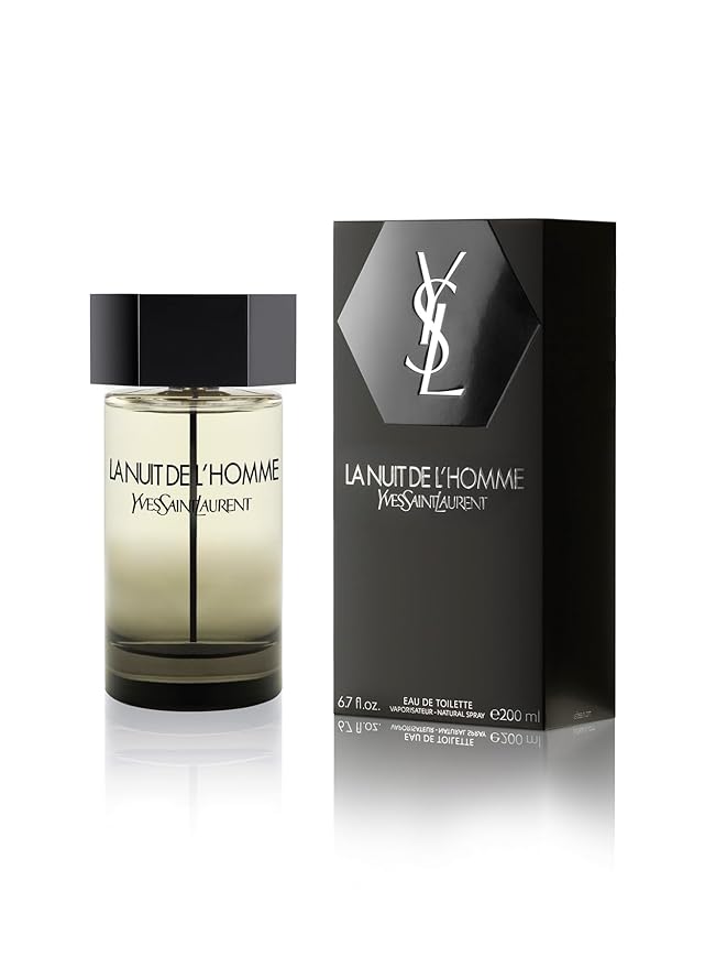 Yves Saint Laurent L'Homme La Nuit De Eau De Toilette Spray for Men, 6.7 Ounce