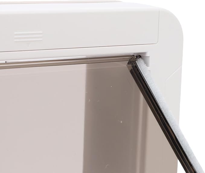 Pet Door for Smart Cats, Cat Flap with AutoSensing and Collar Activated Entry, Easy Installation for Pet Owners