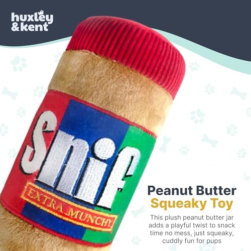 Huxley & Kent Power Plush Squeaky Dog Toy, Snif, Small