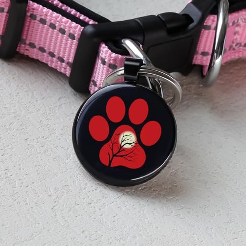 MYLUCKYTAG QR Code Pet ID | Personalized Dog & Cat Collar Tag | Online Profile with Instant Scanned Location Alert Email